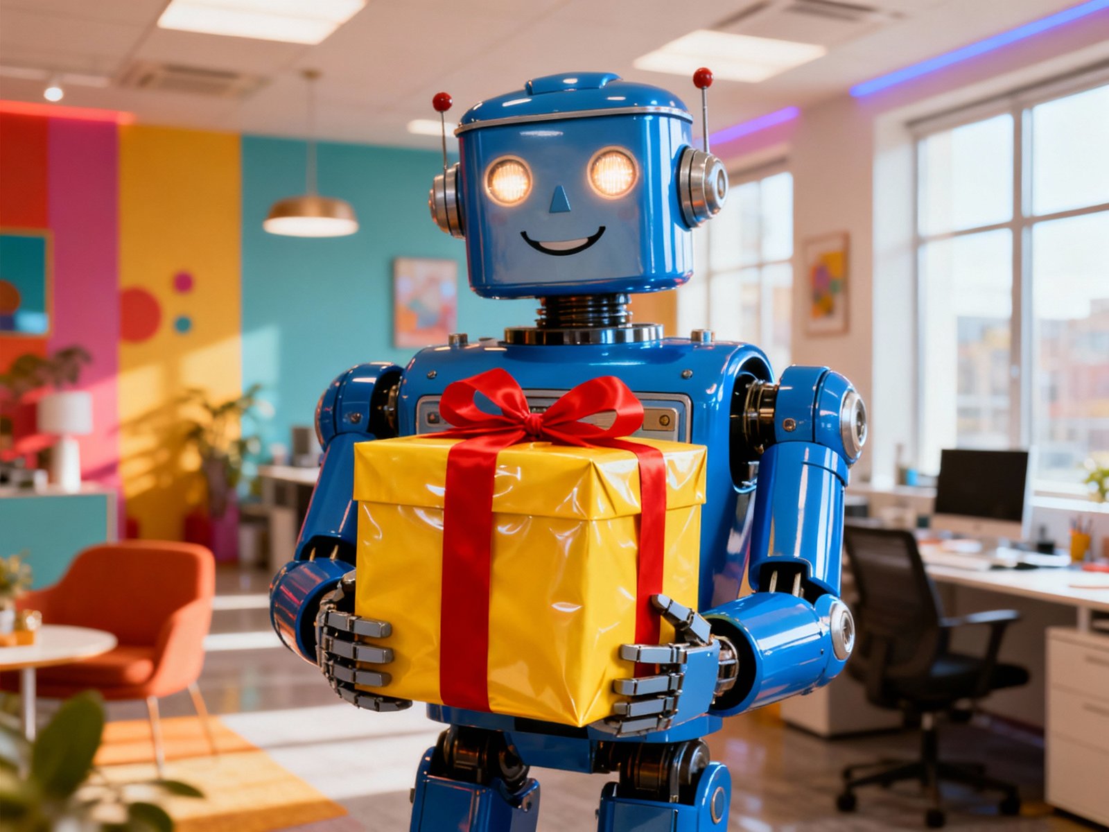 Robot with Gift