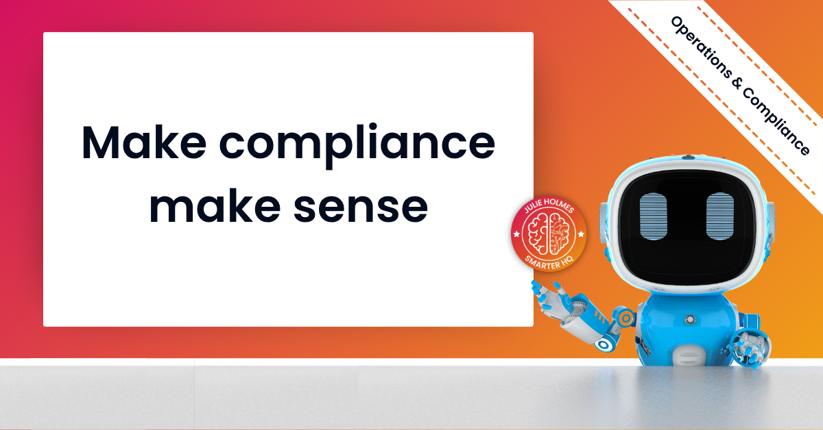 AI translating complex regulatory documents into plain English for business leaders and compliance teams