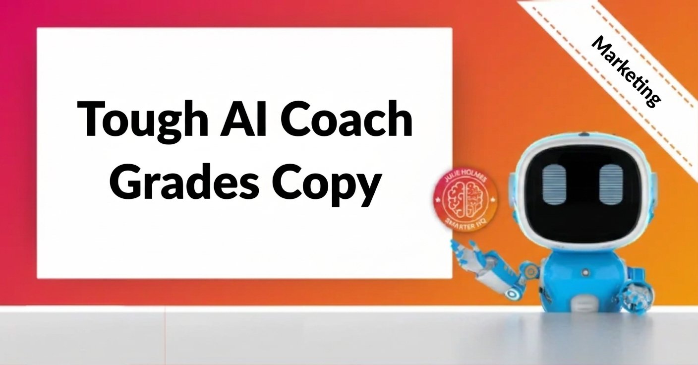 Get Your Copy Graded and Fixed by a Tough AI Writing Coach - Generated Image